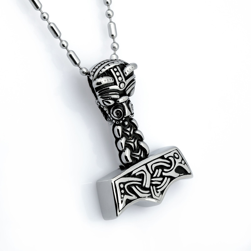 Antik Mjolnir Çelik Kolye Ucu Antik Mjolnir Çelik Kolye Ucu