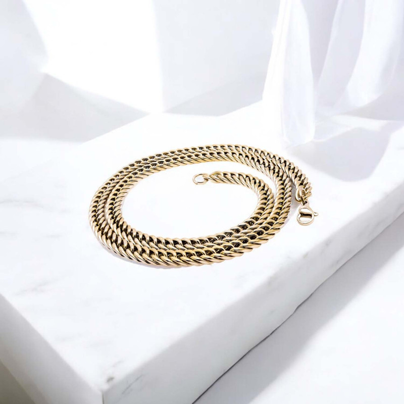 Balık Sırtı Çelik Erkek Kolye 1,6mm X 4mm