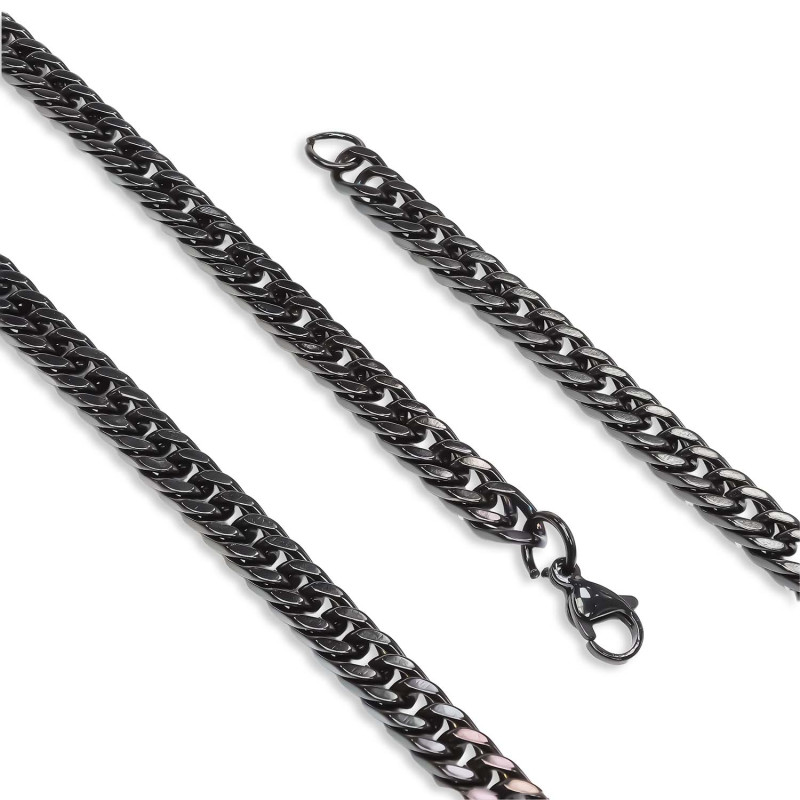 Balık Sırtı Erkek Çelik Kolye 1,6mm X 4mm