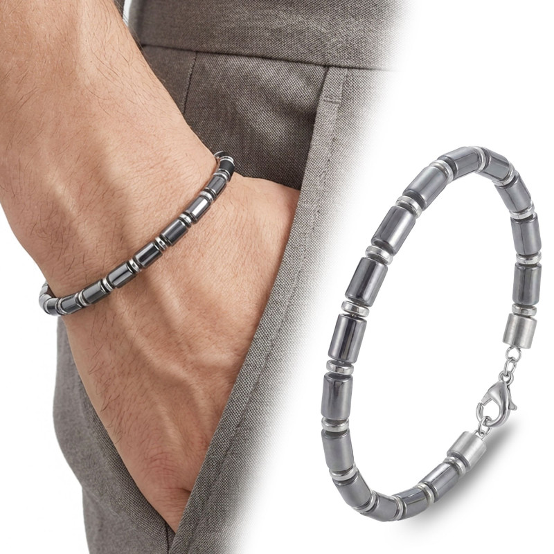 Boru Hematit Ayarlanabilir Çelik Zincir Bileklik Boru Hematit Ayarlanabilir Çelik Zincir Bileklik