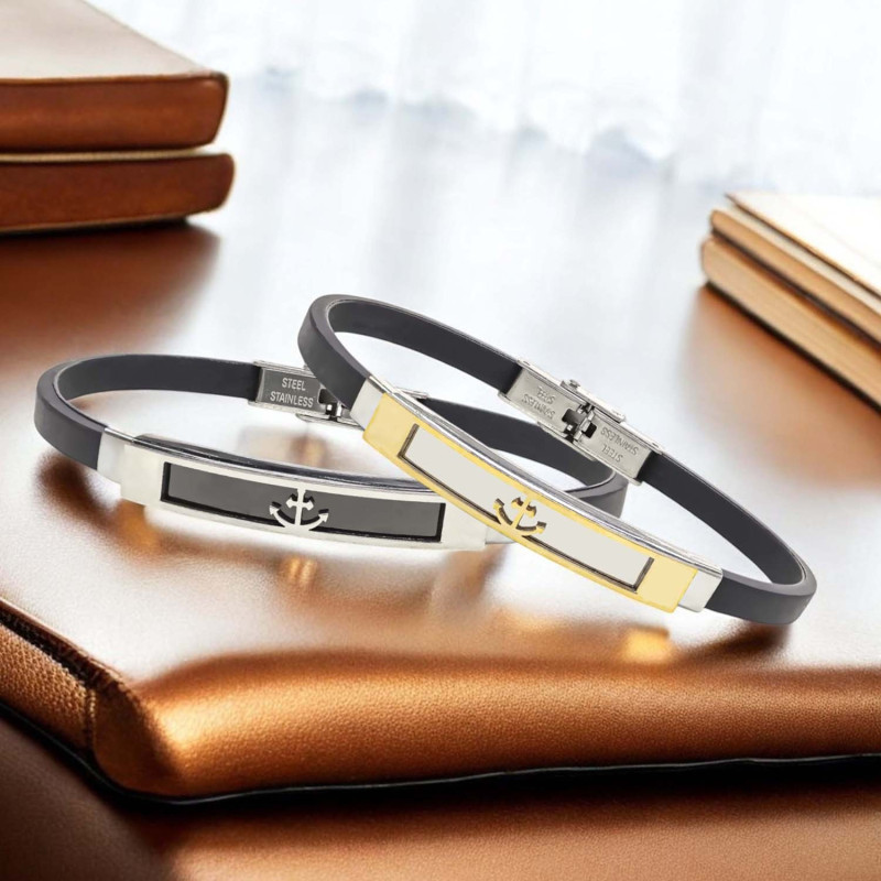 Çapa Desenli Çelik Bileklik Çapa Desenli Çelik Bileklik