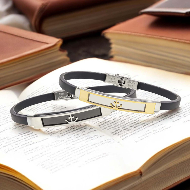 Çapa Desenli Çelik Bileklik Çapa Desenli Çelik Bileklik