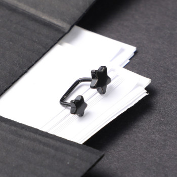 Çift Yıldız Taşsz Piercing Çift Yıldız Taşsz Piercing