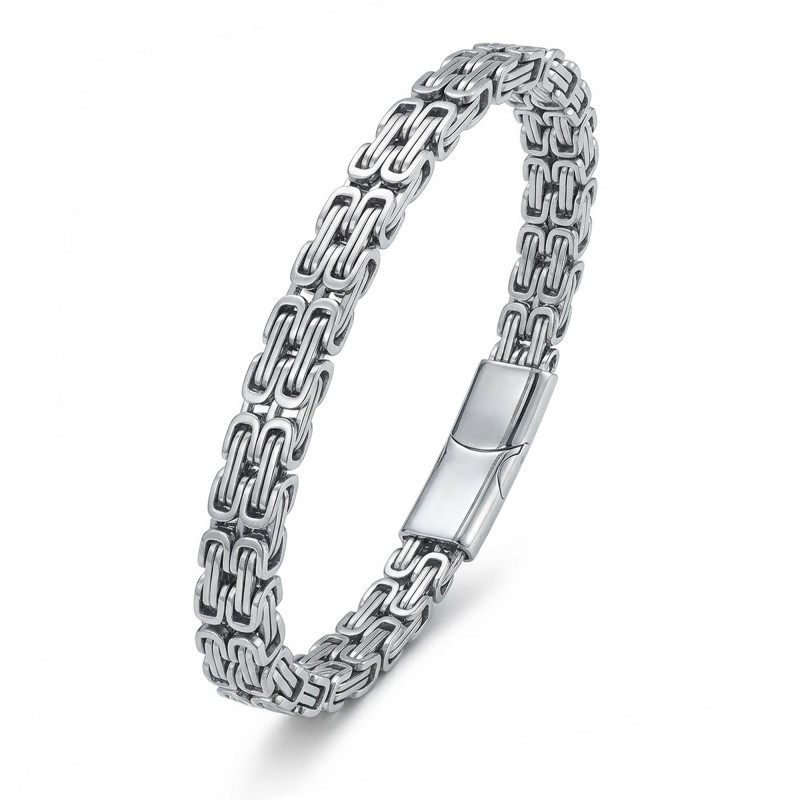 Çiftli 4mm Kral Model Çelik Zincir Erkek Bileklik – Çelik Kilitli Çiftli 4mm Kral Model Çelik Zincir Erkek Bileklik – Çelik Kilitli