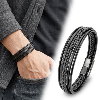 Multi-Layer Leather Men's Bracelet