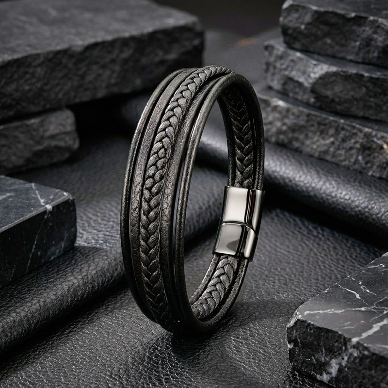 Çoklu Deri Bileklik