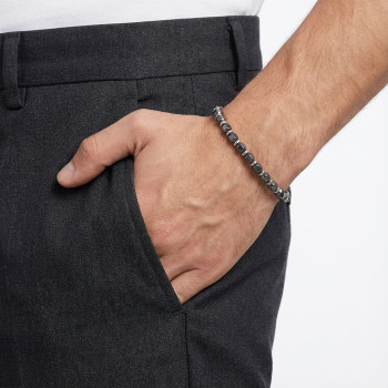 Esmas Kesim Hematit Ayarlanabilir Çelik Zincir Bileklik