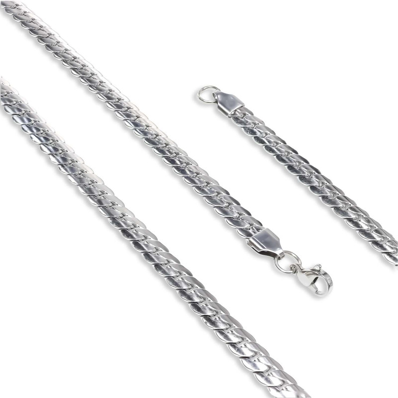 Ezme Balık Sırtı Çelik Kolye 1.6mm