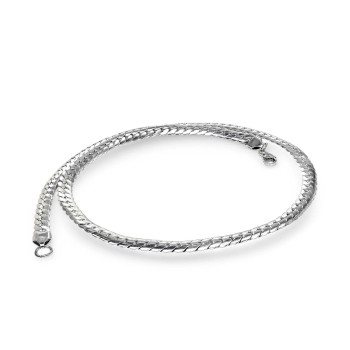 Ezme Balık Sırtı Çelik Kolye 1.6mm