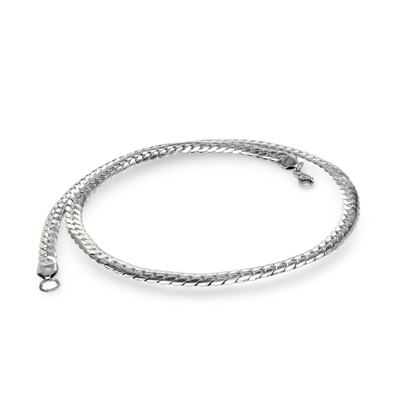 Ezme Balık Sırtı Çelik Kolye 1.6mm