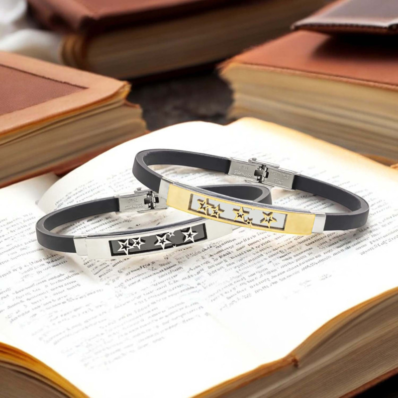 Galaksi Yıldızlar Desenli Çelik Bileklik Galaksi Yıldızlar Desenli Çelik Bileklik