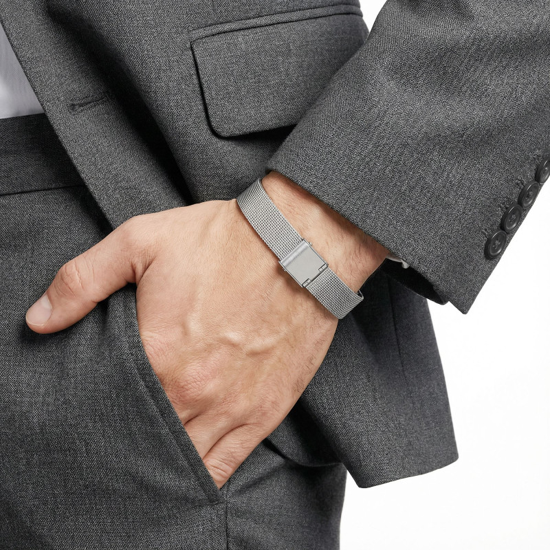 Hasır Örgü Çelik Bileklik Hasır Örgü Çelik Bileklik