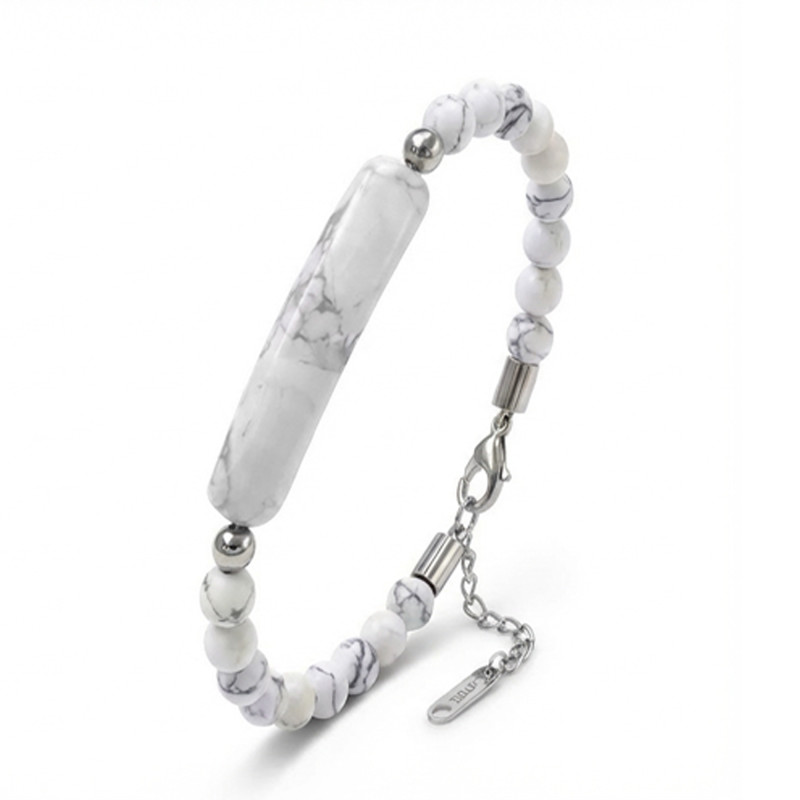 Havlit Doğaltaş Çelik Halat Ve Çelik Klipsli Bileklik Havlit Doğaltaş Çelik Halat Ve Çelik Klipsli Bileklik