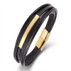 İsim Yazılabilir Sarı Titanyum Plakalı Çoklu Siyah Deri Erkek Bileklik İsim Yazılabilir Sarı Titanyum Plakalı Çoklu Siyah Deri Erkek Bileklik