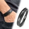 İsim Yazılabilir Siyah Titanyum Plakalı Çoklu Siyah Deri Erkek Bileklik İsim Yazılabilir Siyah Titanyum Plakalı Çoklu Siyah Deri Erkek Bileklik