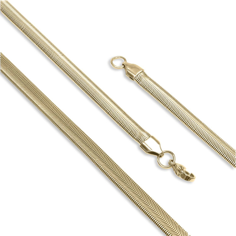 İtalyan Çelik Kolye 2mm X 6mm