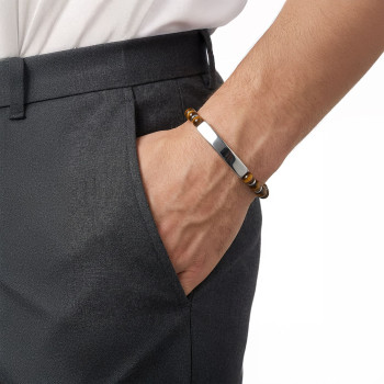 Kaplangözü Doğal Taşlı İsim Yazılabilir Ve Ayarlanabilir Çelik Zincir Bileklik Kaplangözü Doğal Taşlı İsim Yazılabilir Ve Ayarlanabilir Çelik Zincir Bileklik