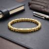 Kilit Mekanizmalı Sarı Kral Zincir Bileklik 6mm Kilit Mekanizmalı Sarı Kral Zincir Bileklik 6mm