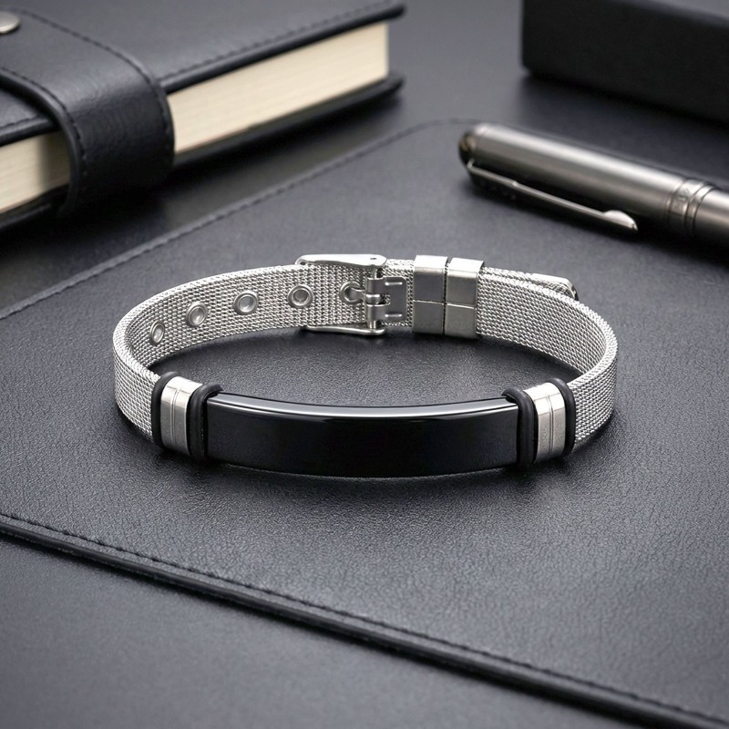 Kişiselleştirilebilir İsim Yazılabilir Ayarlanabilir Kordonlu Çelik Bileklik Kişiselleştirilebilir İsim Yazılabilir Ayarlanabilir Kordonlu Çelik Bileklik