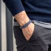 Lapis & Hematit Çelik Örgülü Deri Bileklik Lapis & Hematit Çelik Örgülü Deri Bileklik