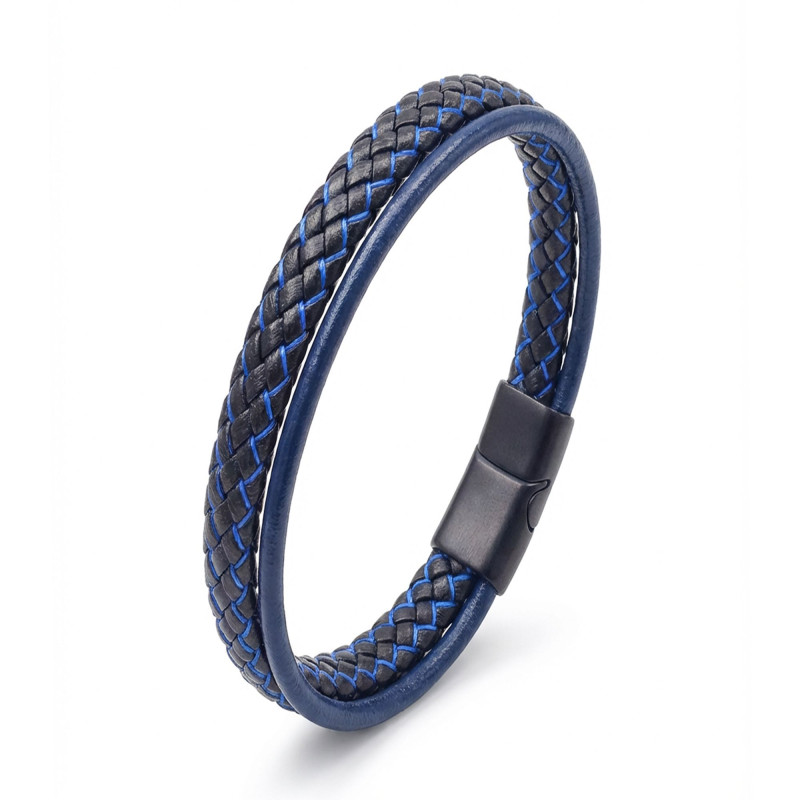 Mavi Renk Çoklu Deri Bileklik Mavi Renk Çoklu Deri Bileklik