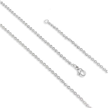 Minik Boy Beyaz Çelik Kolye 0.5mm