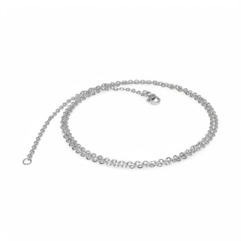 Minik Boy Beyaz Çelik Kolye 0.5mm