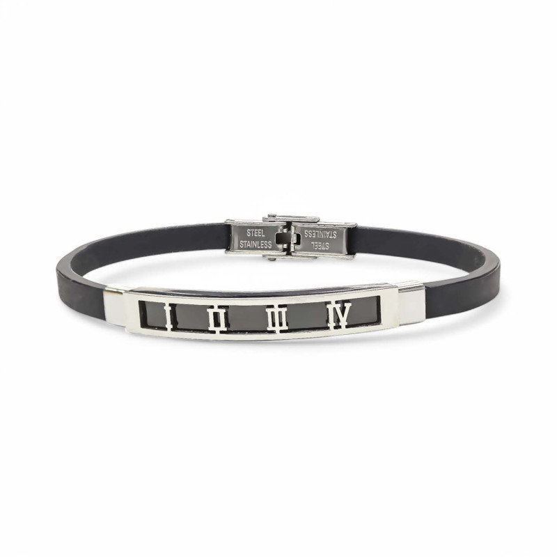 Roma Rakam Desenli Çelik Bileklik Roma Rakam Desenli Çelik Bileklik