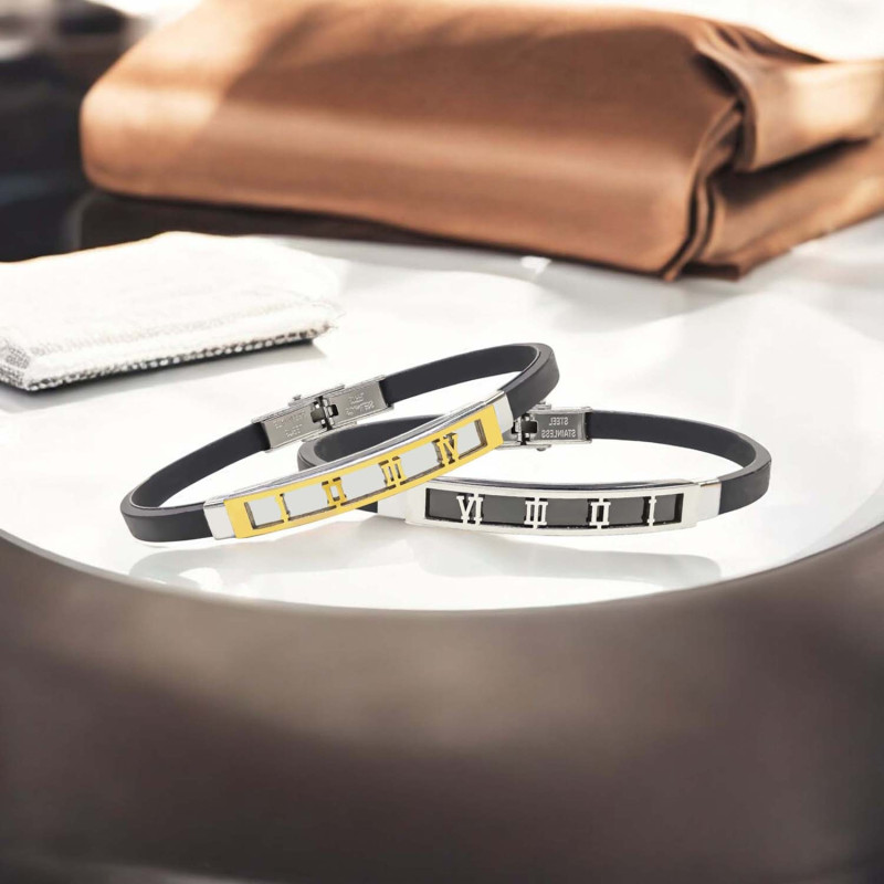 Roma Rakam Desenli Çelik Bileklik Roma Rakam Desenli Çelik Bileklik