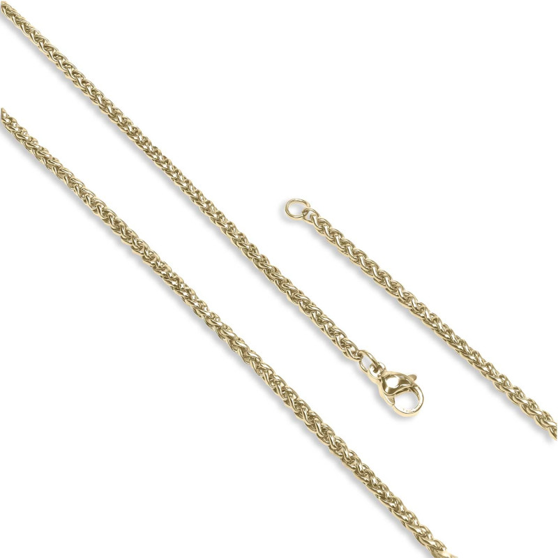 Sarı Renk Çelik Kolye 2.5mm Sarı Renk Çelik Kolye 2.5mm