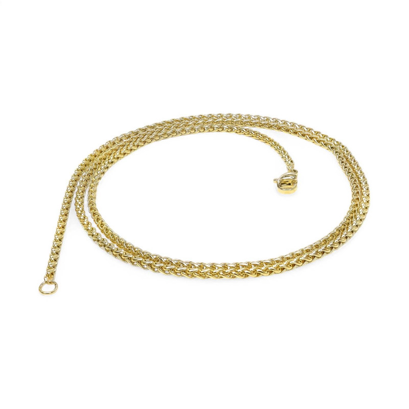 Sarı Renk Çelik Kolye 2.5mm Sarı Renk Çelik Kolye 2.5mm