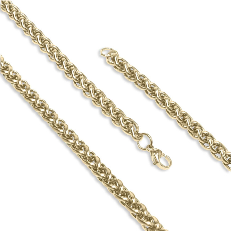 Sarı Renk Çelik Kolye 6mm Sarı Renk Çelik Kolye 6mm