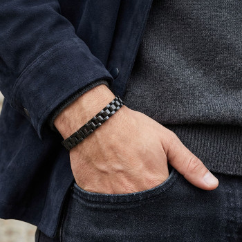 Siyah Ful Çelik Bileklik Siyah Ful Çelik Bileklik