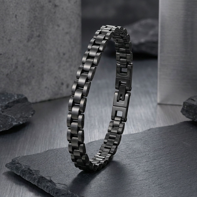 Siyah Ful Çelik Bileklik Siyah Ful Çelik Bileklik