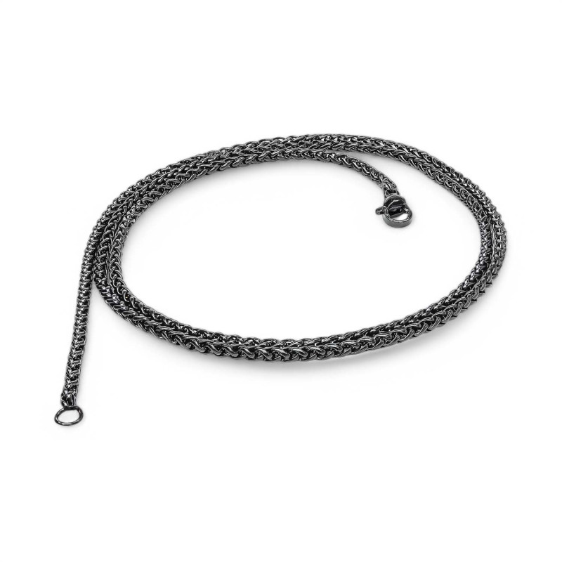 Siyah Renk Çelik Kolye 2.5mm Siyah Renk Çelik Kolye 2.5mm