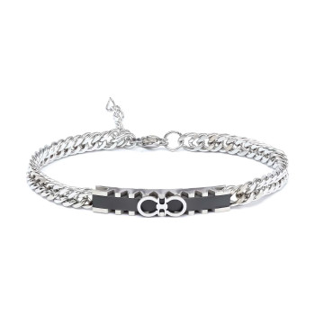 Sonsuzluk Motifli Çelik Bileklik