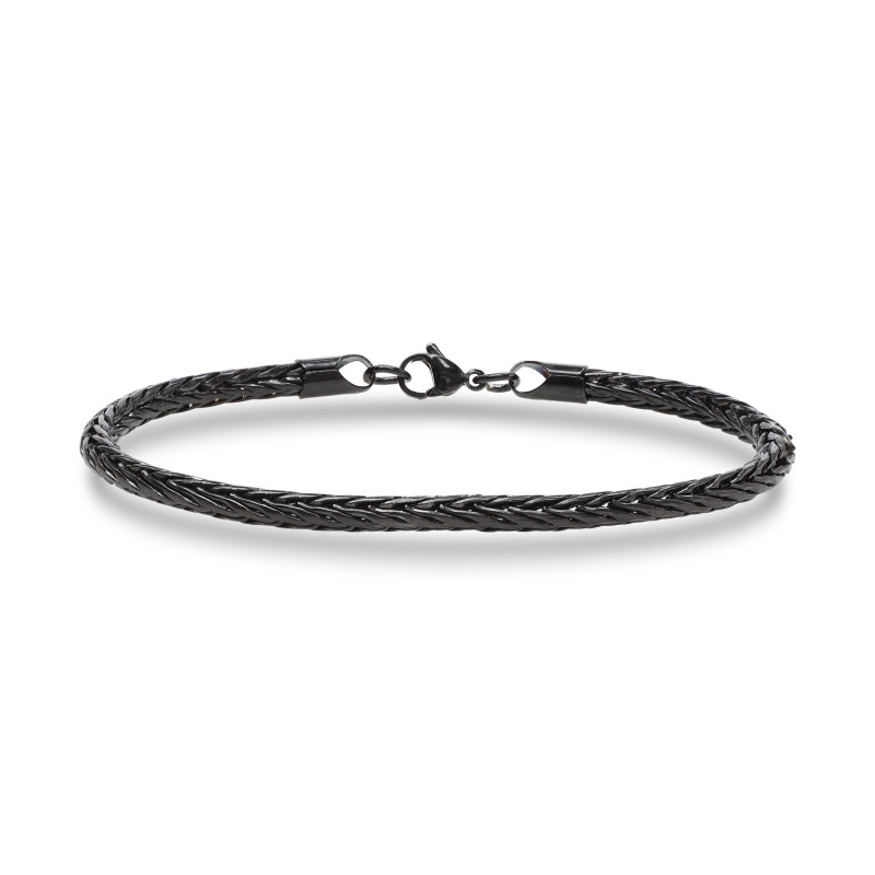 Tilki Kuyruğu Çelik Zincir Bileklik 4mm Yuvarlak